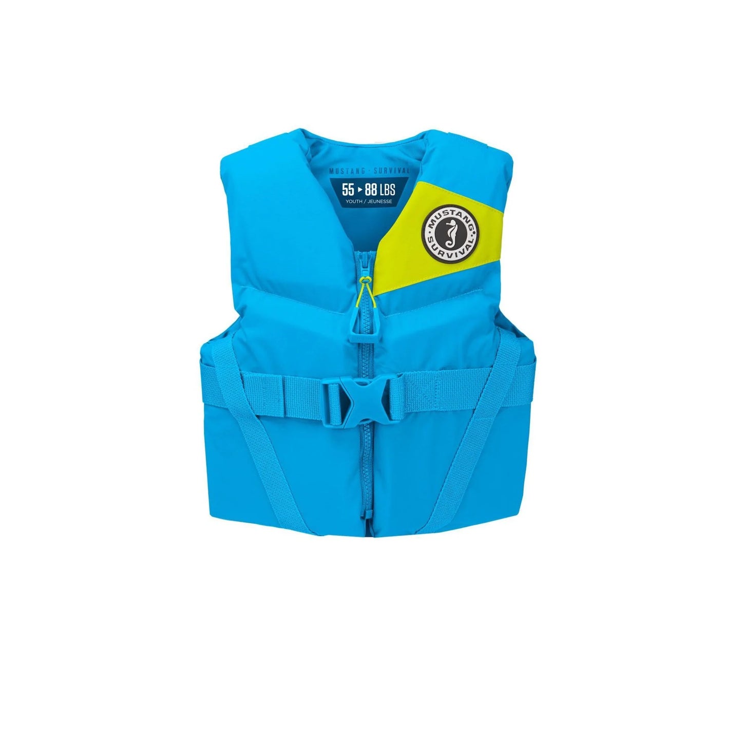Chaleco de espuma Rev para jóvenes Mustang Survival (55-88 lb)