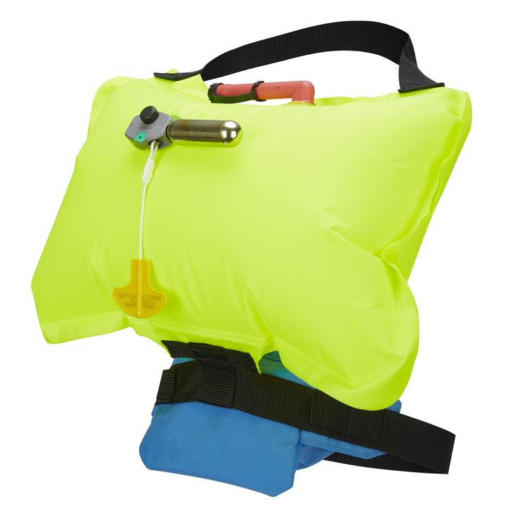 Riñonera inflable manual minimalista