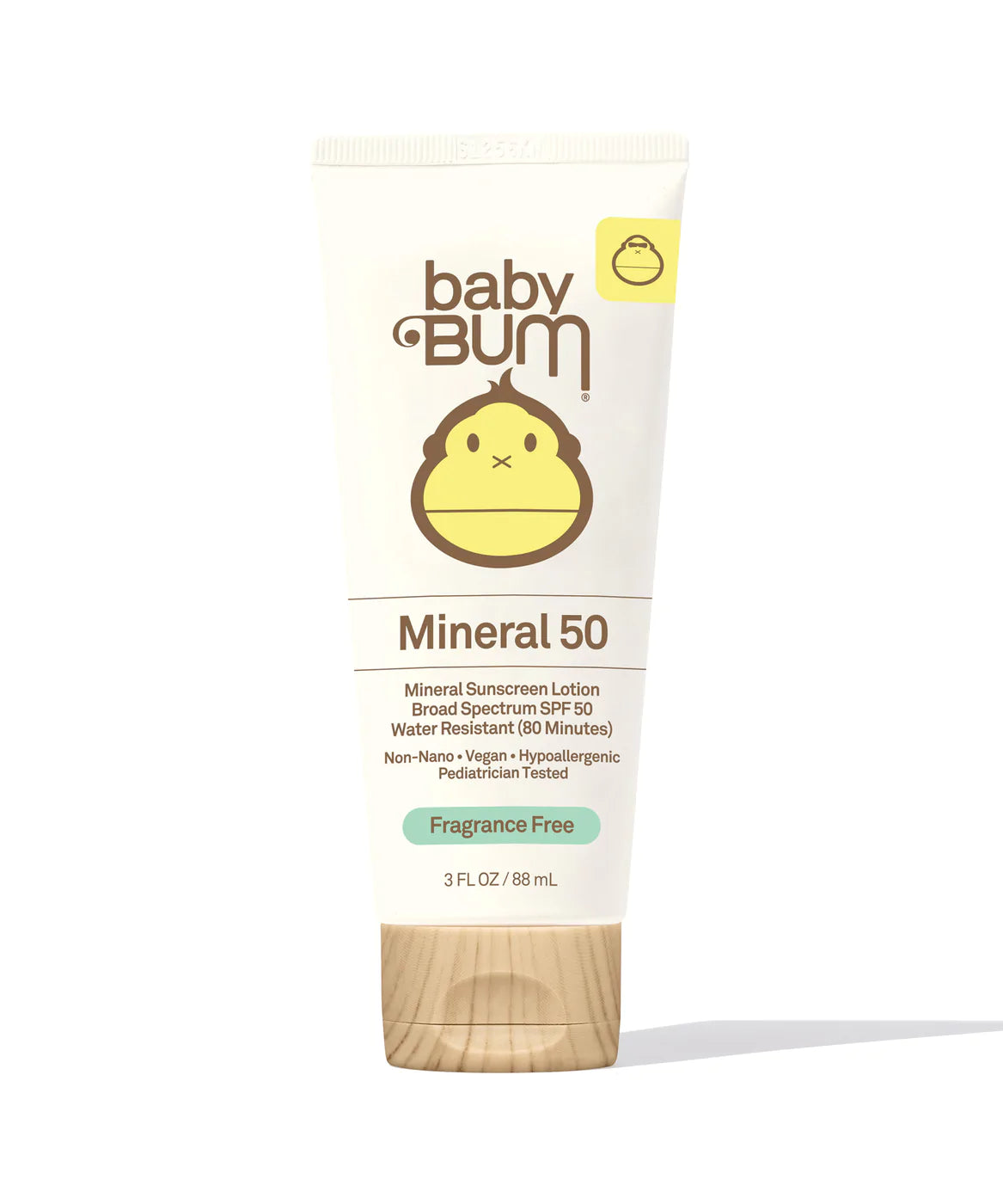Sun Bum Baby Bum SPF 50 Loción de protección solar mineral - Sin fragancia 3oz
