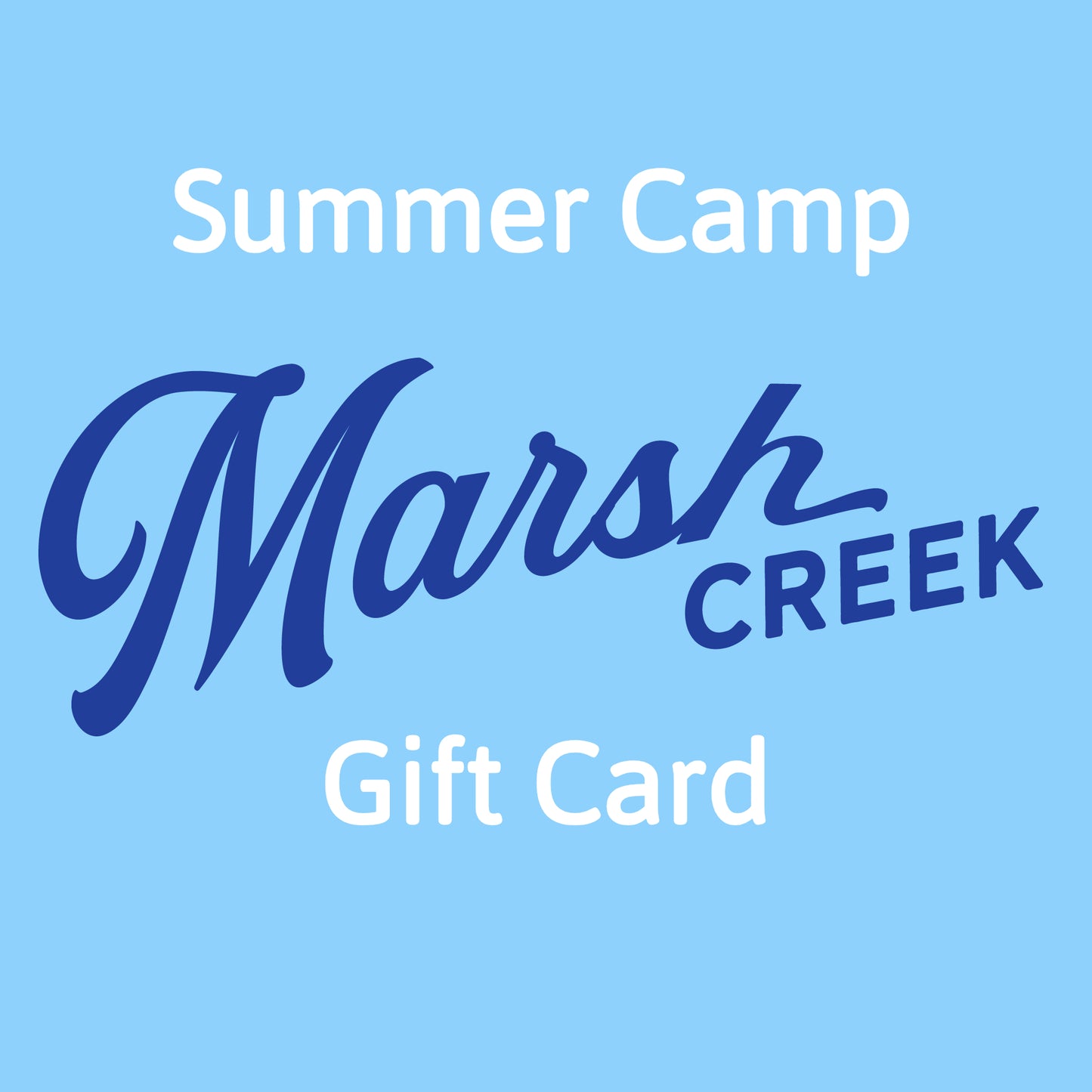 Summer Camp Gift Cards